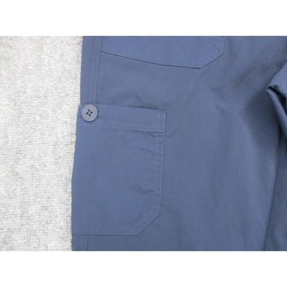The North Face Pants Women 10 Navy Stretch Hiking Cinch Hem Cargo Hiking Outdoor - Picture 10 of 16